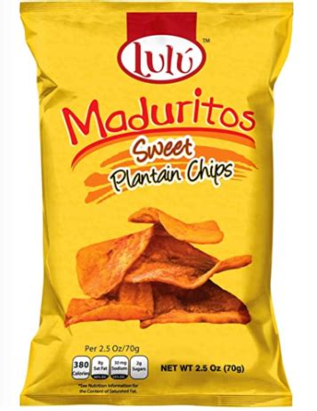 Lulu Maduritos Sweet Plantain Chips Évasion Sucrée