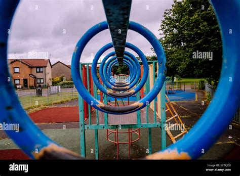 Childrens Play Park Demolition Stock Photo Alamy