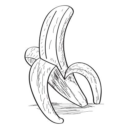 Sketsa Pisang Ilustrasi Stok - Unduh Gambar Sekarang - Buah, Clip art, Desain - Subjek - iStock