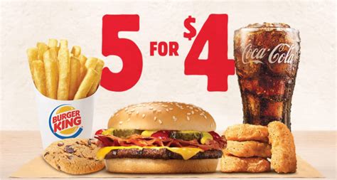 Burger King 5 Dollar Meal Deal - Burger Poster