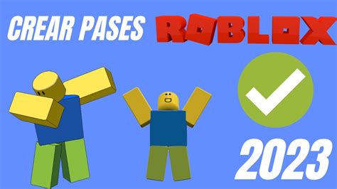 Como Crear Pases En Roblox Actualizado Youtube