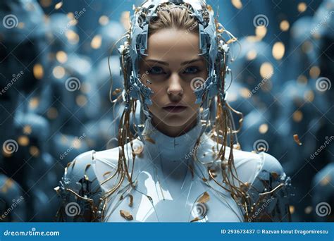 Female Humanoid Robot Symbolizing The Embodiment Of Artificial