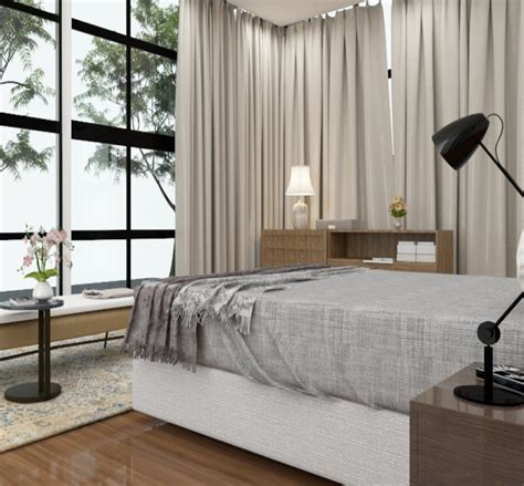 Luxury Contemporary Bedroom With A View Foyr