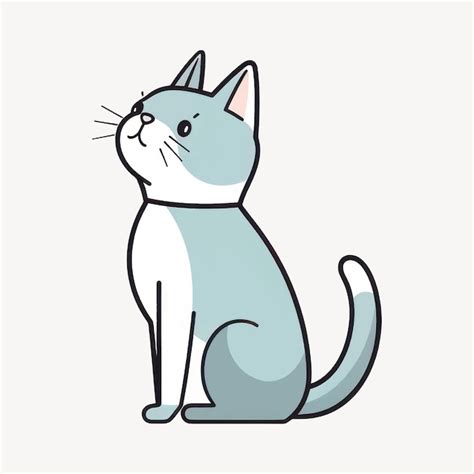 Premium Vector Cute Cartoon Cat Illustration