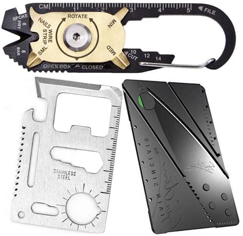 ZESTAW PRZETRWANIA SURVIVAL NÓŻ MULTITOOL KARTA 111 9226779831