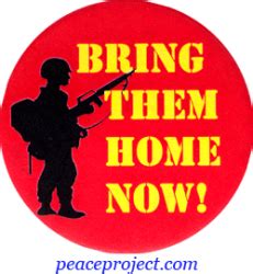 Bring Them Home Now! - Button / Pinback (1.75") | Peace Resource Project