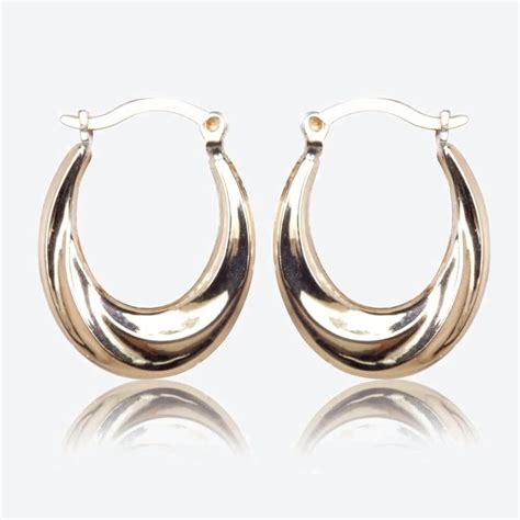 Sale Warren James 9ct Gold Hoop Earrings In Stock