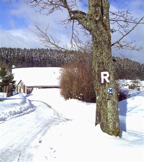 Skiwanderweg Rennsteig 15 Dreistromstein Bhf Ernstthal Langlauf