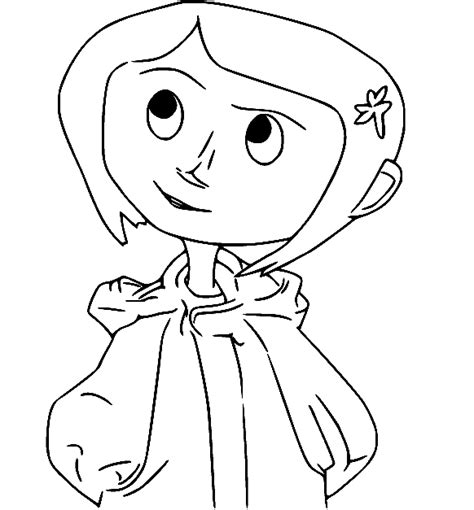 Dibujo De Cara De Coraline Para Colorear Dibujos Para Colorear