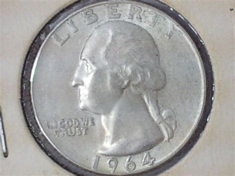 1964 D Washington Silver Quarter Filled D