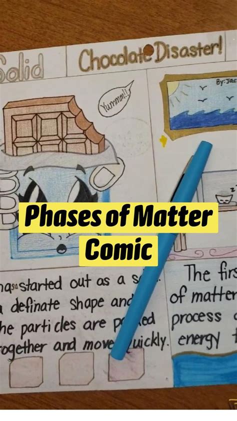 Phases Of Matter Comic Interactive Science Notebook Physical Science Matter Science