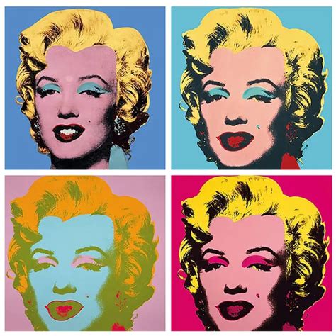 Marilyn Diptych Artwork by Andy Warhol Printed on Canvas – CanvasPaintArt