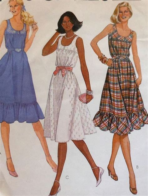 Retro Sundress Sewing Pattern McCalls 7500 Size by latenightcoffee