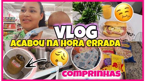 No Vlog De Hoje Perrengue De Dona De Casa Lanche Da Noite Comprinhas