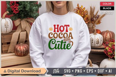 Hot Cocoa Cutie SVG Christmas SVG Holiday SVG Xmas SVG