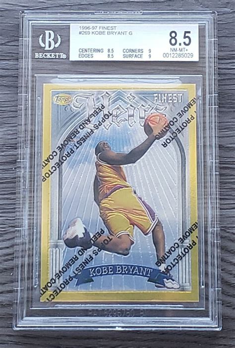 Kobe Bryant Topps Finest Gold Base No Coating Bgs