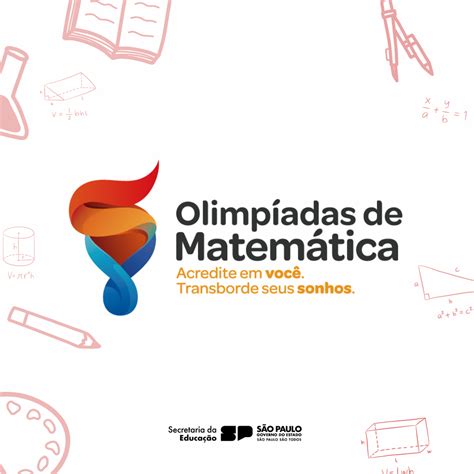 Educação de SP lança Olimpíada de Matemática e vai premiar estudantes