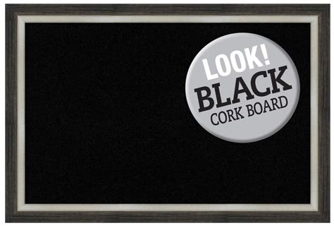 Framed Black Cork Board Bulletin Board | Storables