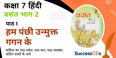 Hum Panchhi Unmukt Gagan Ke Summary Explanation Class 7 Hindi Chapter 1