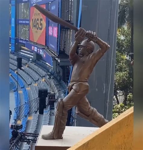 Sachin Tendulkar statue at Wankhede stadium which will be inaugurated ...