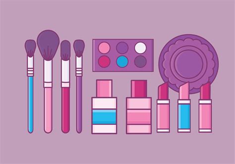 Vector Makeup Elements Set 165026 Vector Art At Vecteezy