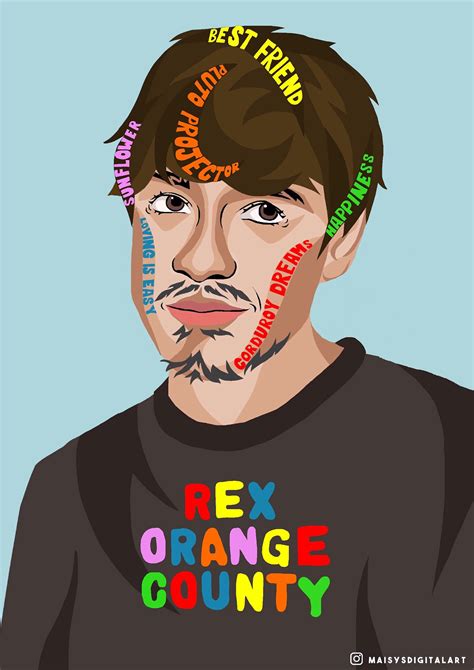 Rex Orange County Music Poster Etsy