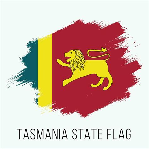 Grunge Australian State Tasmania Vector Flag Design Template 23621203 ...