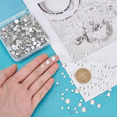 Wholesale Pandahall Elite Styles Flat Back Glass Rhinestone Cabochons