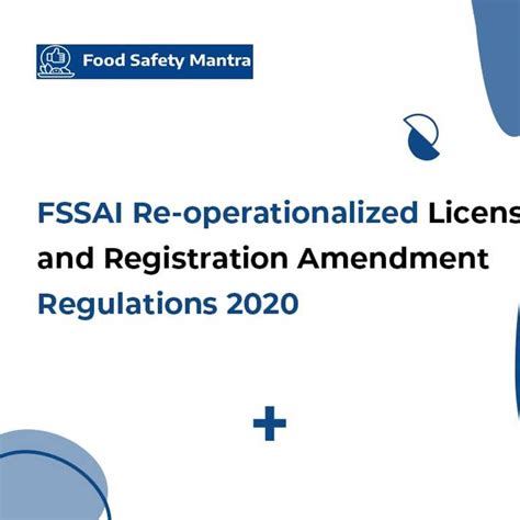 FSSAI Re Operationalizes Licensing And Registration Amendment