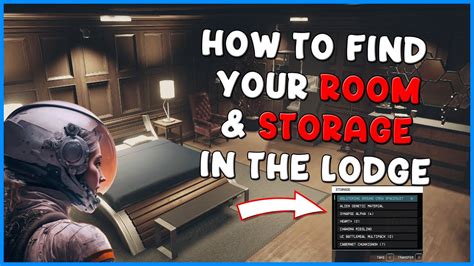 Starfield How To Find Your Storage Room In The Lodge YouTube