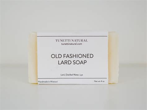 Old Fashioned Lard Soap Tunetti Natural Soap