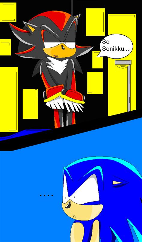 Sonic and Shadow comic:Meet by DarkHakumaru on DeviantArt