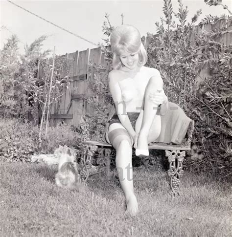 1960S RON VOGEL Negative Nude Blonde Pinup Girl Becky Russell