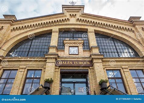 Hall Market Or Hales Turgus In Vilnius Editorial Stock Image Image Of