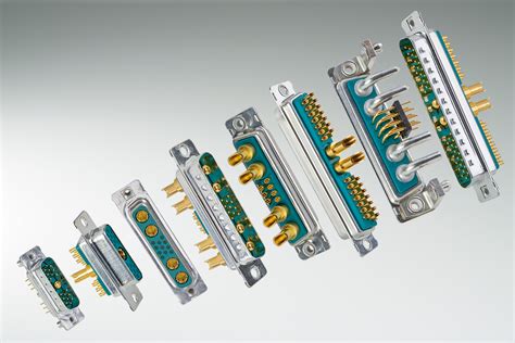 D Sub Combination Connectors Include Size High Density Signal