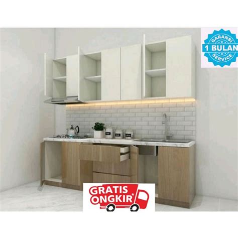 Jual Kitchenset Custom Finishing Hpl Minimalis Ukuran Atas X Bawah