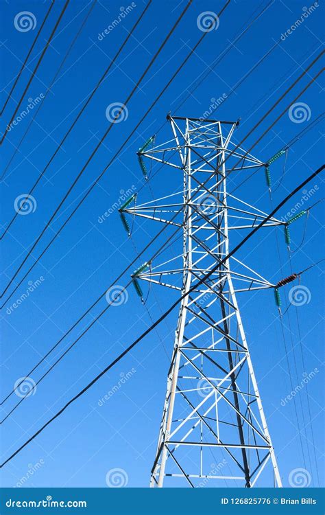 Power Lines, High Tension, Modern Technology Stock Photo - Image of ...