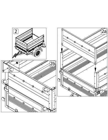 Rehausses De Ridelles 256 X 134 Cm Carrosserie