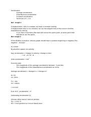 Phys Fri Sept Th Acceleration Average Acceleration