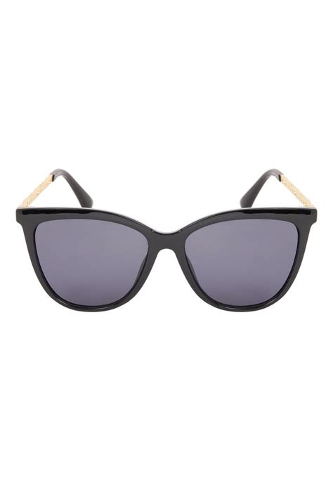 Womens Black Cats Eye Sunglasses