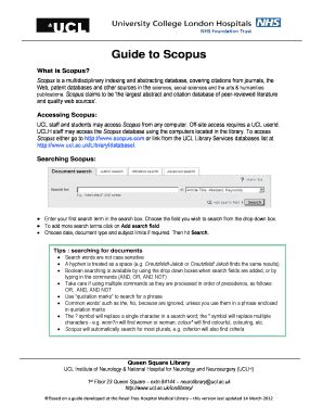 Fillable Online Guide To Scopus Fax Email Print Pdffiller