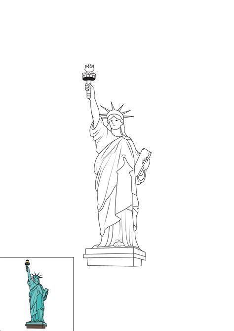 How Do You Draw The Statue Of Liberty