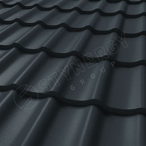 Металлочерепица СМ Классик Rooftop Кашемир® матовый RAL 7016 ...
