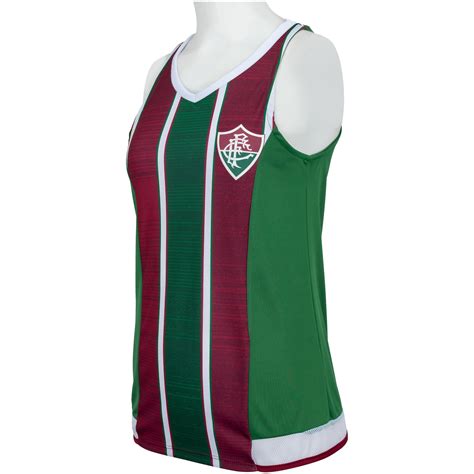 Camiseta Regata Do Fluminense Feminina Braziline Clipped Centauro