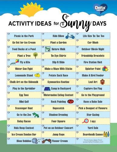 50 Sunny Day Outdoor Activities For Kids | Delta Children