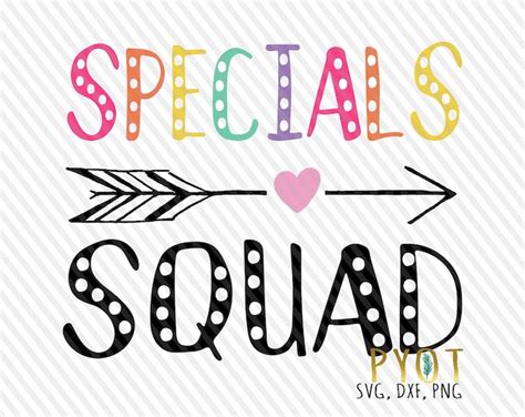 Specials Squad Svg Dxf Png Etsy