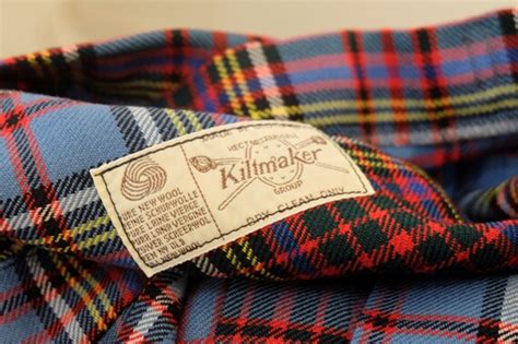 1960 S Vintage Plaid Skirt Kiltmaker Group Russell RE Gem