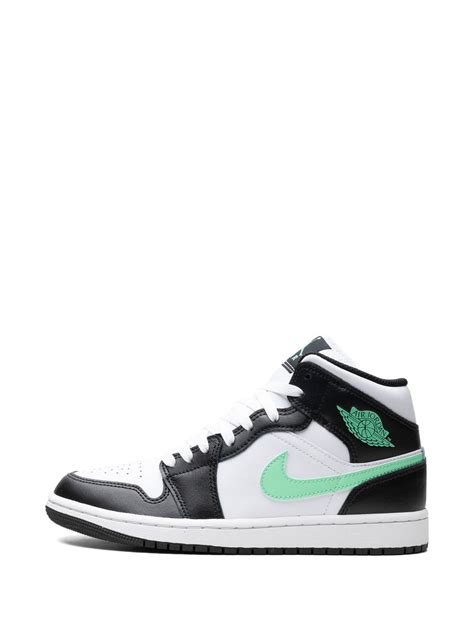 Jordan Air Jordan Mid Green Glow Sneakers Black Farfetch