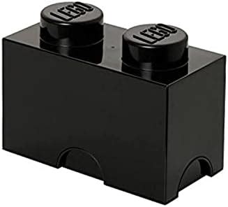 Lego Storage Brick Knobs Black Stackable Storage Box L Lego