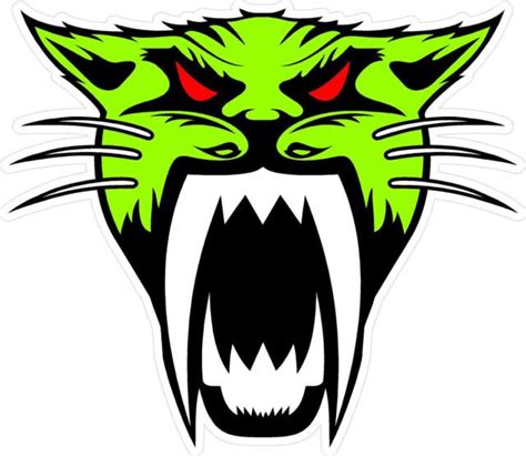 M196 1 6 Arctic Cat Green Cat Vintage Emblem Decal Sticker